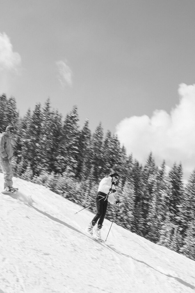 Colorado Ski engagement photos on Vail Mountain