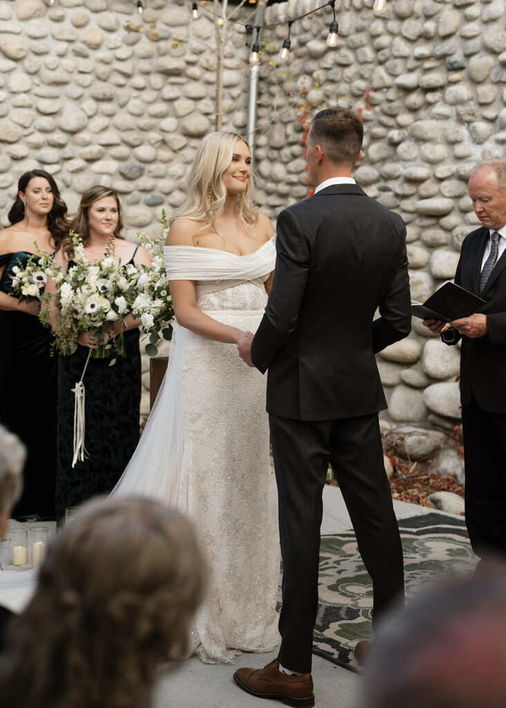 A fall Surf Hotel wedding ceremony in Colorado