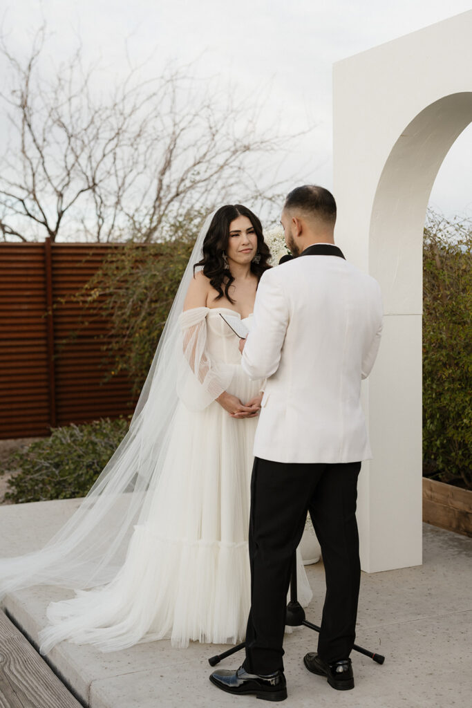 Wedding ceremony at The Paseo wedding venue in Arizona