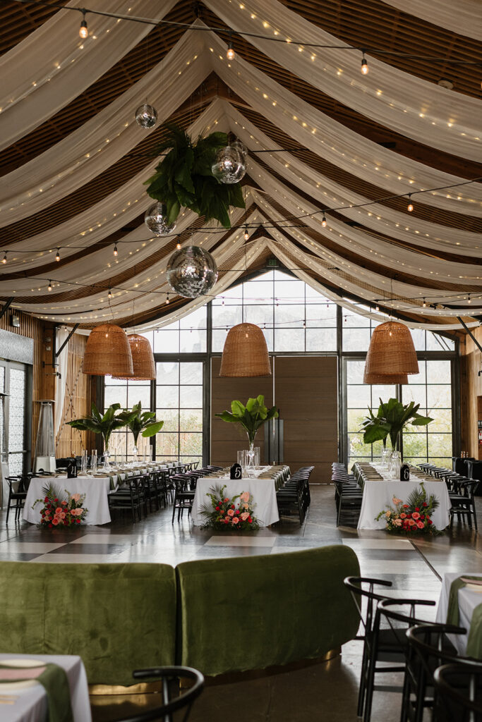 Wedding reception at The Paseo wedding venue in Arizona