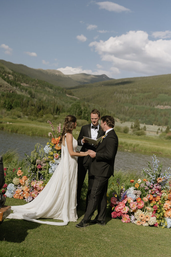 Camp Hale wedding ceremony