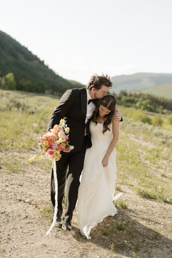 Colorado mountain wedding photos at Camp Hale