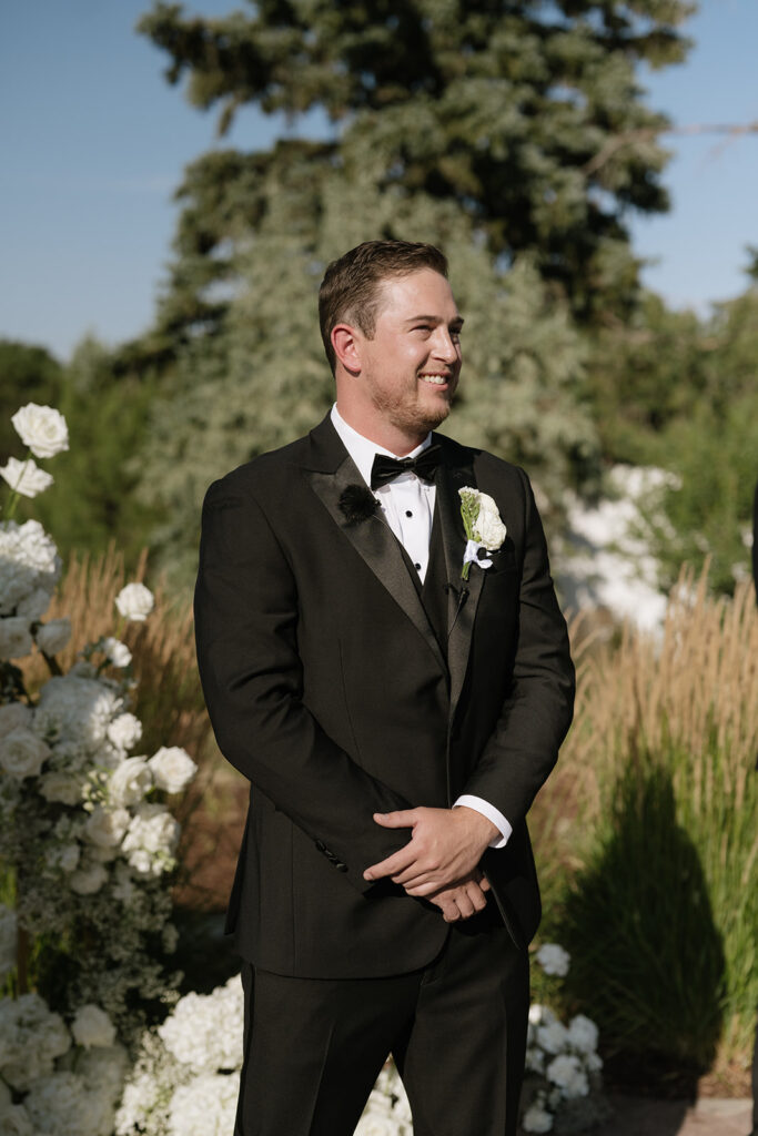 Colorado summer wedding ceremony in Littleton