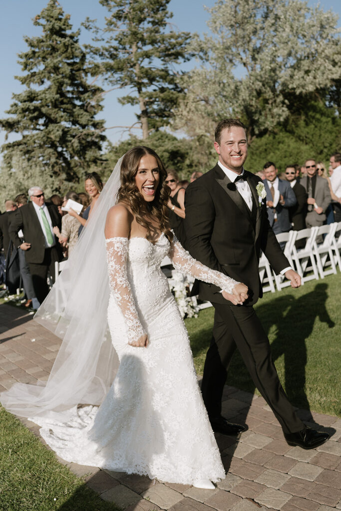 Colorado summer wedding ceremony in Littleton