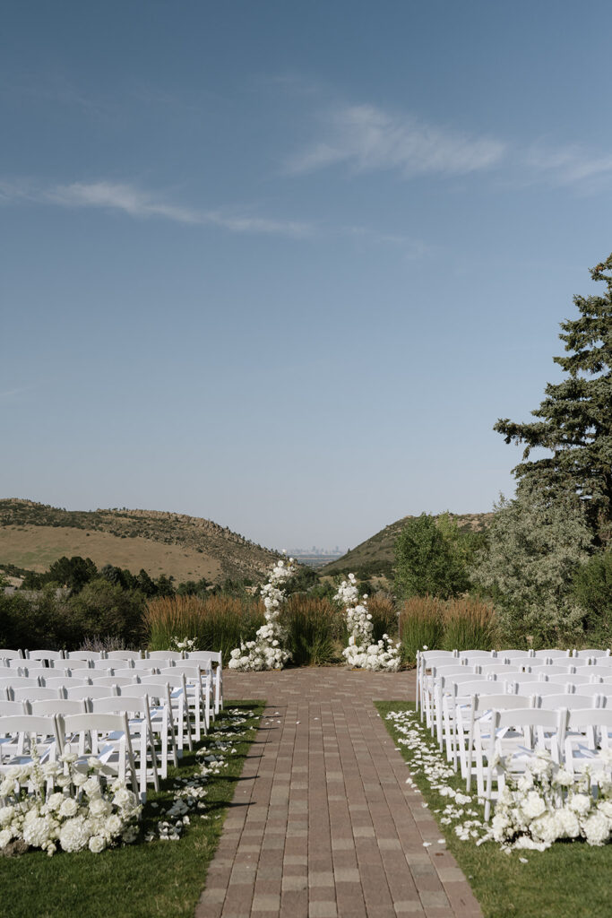 Ceremony setup at The Manor House