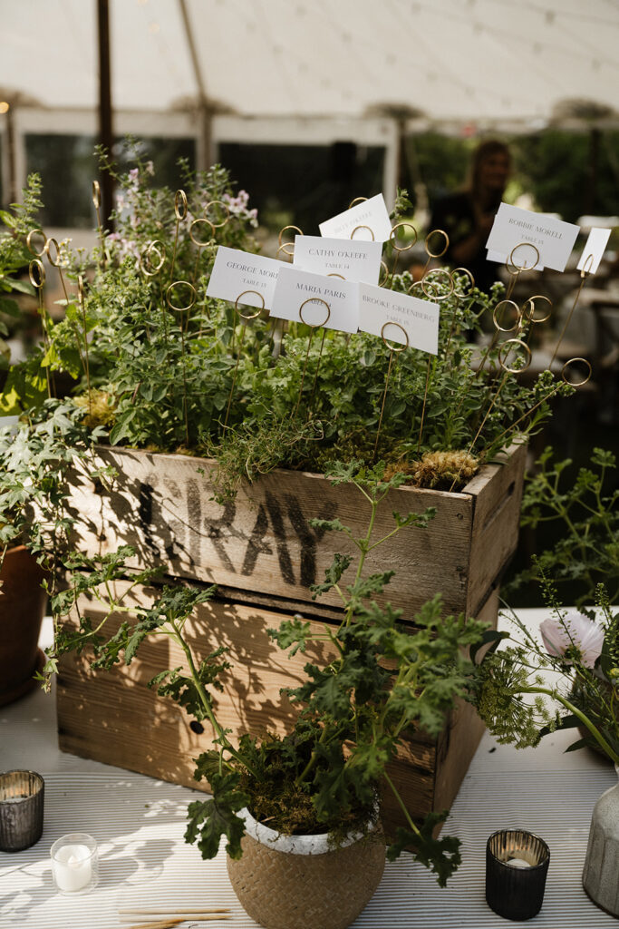 Coastal Cowgirl Wedding decor in Aspen, Colorado