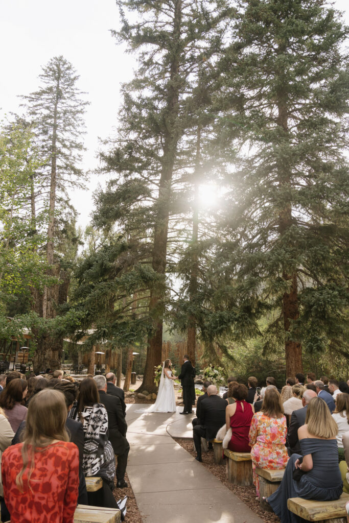 Blackstone Rivers Ranch wedding ceremony in Colorado