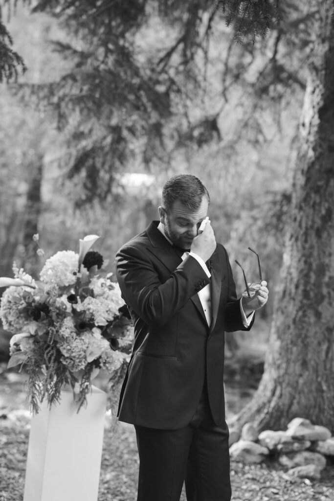 Blackstone Rivers Ranch wedding ceremony in Colorado