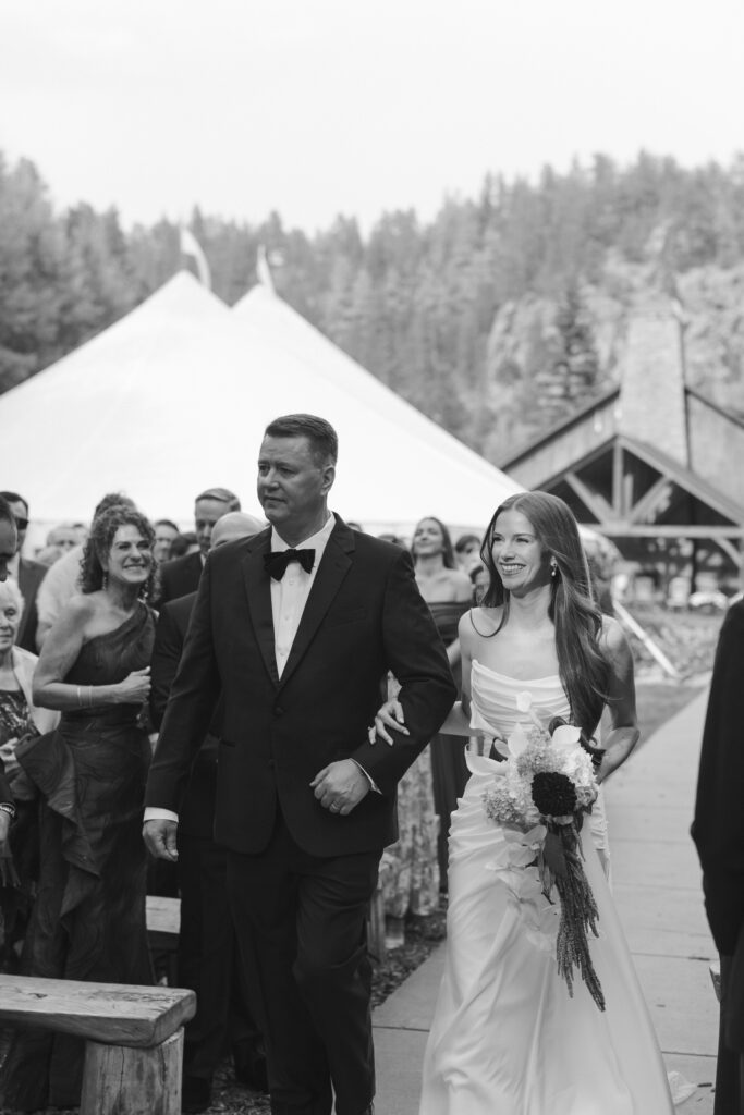 Blackstone Rivers Ranch wedding ceremony in Colorado