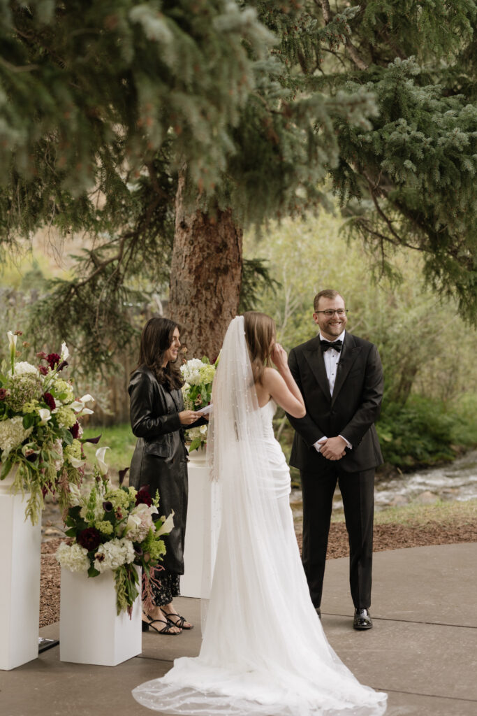 Blackstone Rivers Ranch wedding ceremony in Colorado