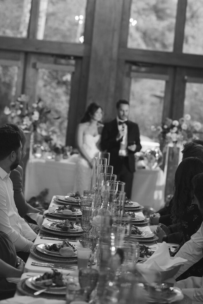 Reception toasts at Donovan Pavilion