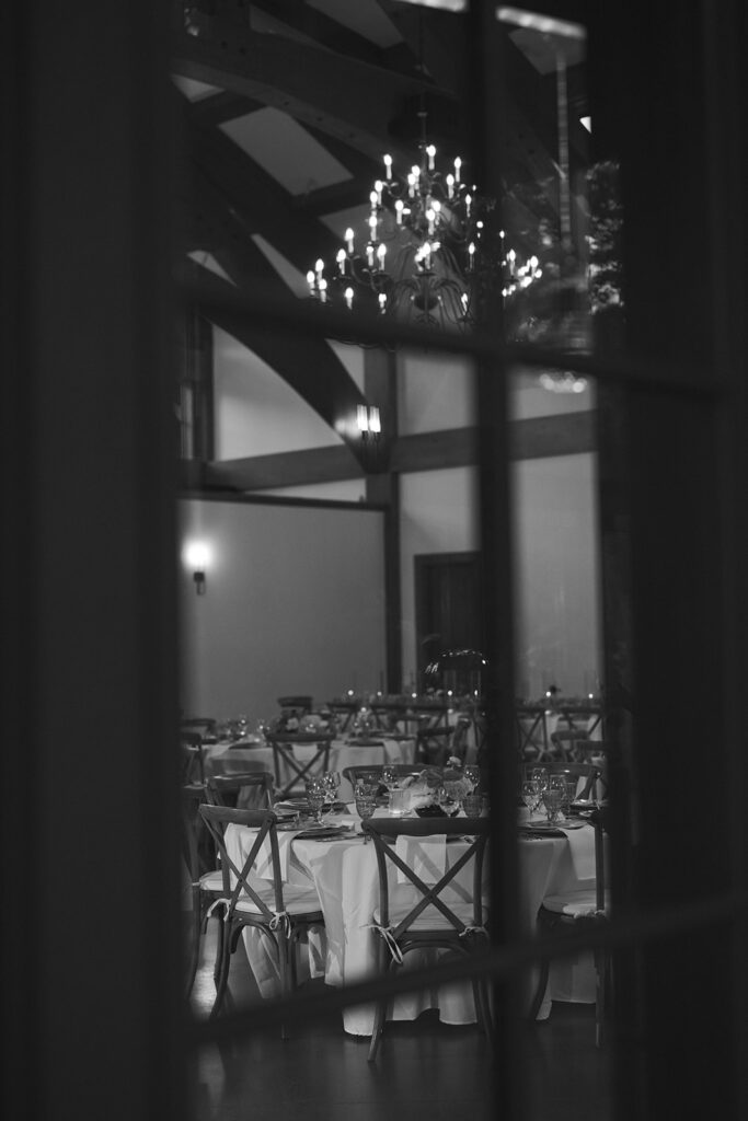 Looking in through the window in Donovan Pavilion