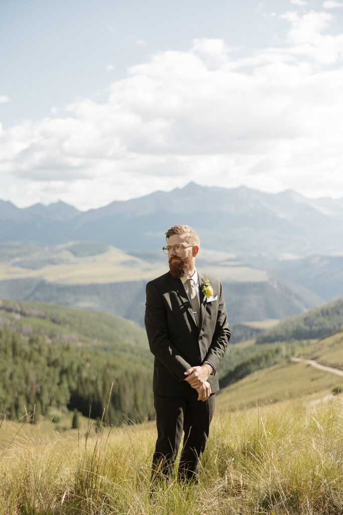 Colorado mountain wedding ceremony in Telluride