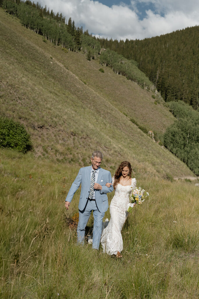 Colorado mountain wedding ceremony in Telluride