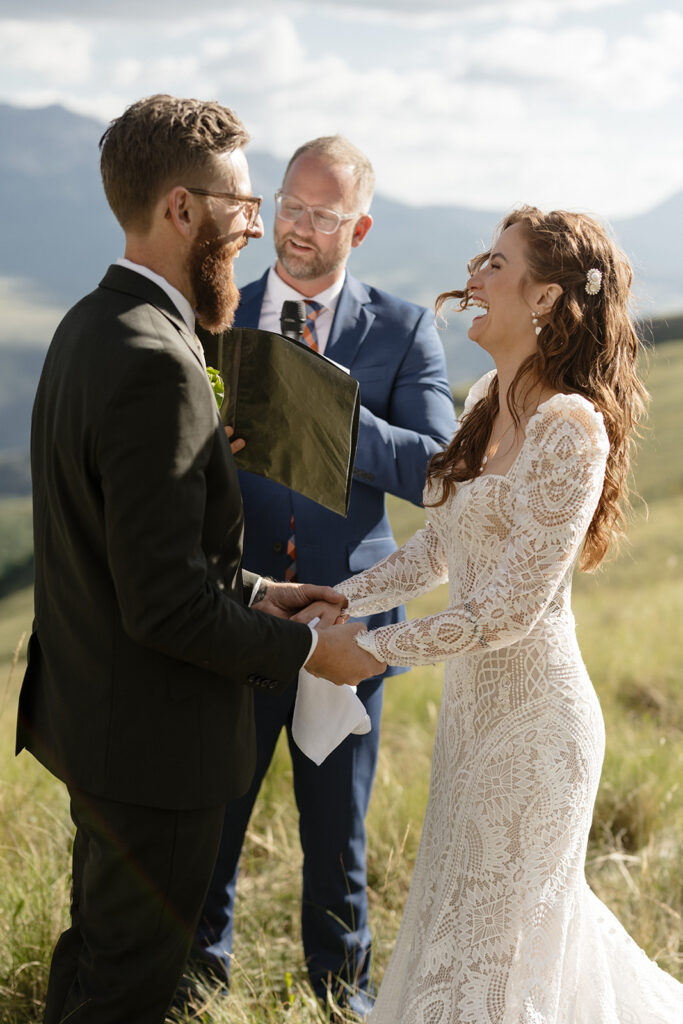 Colorado mountain wedding ceremony in Telluride