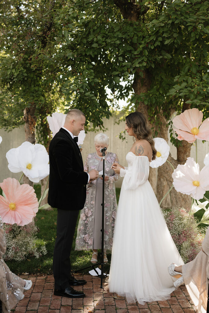 Emotional Colorado wedding ceremony also captured on Super 8 wedding film