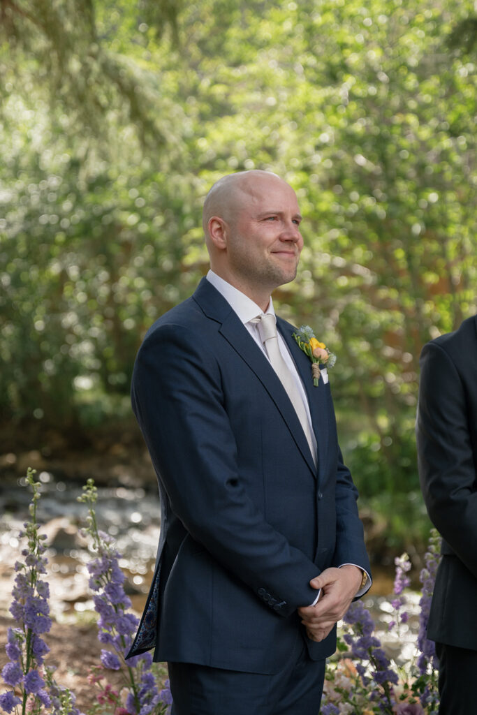 Blackstone Rivers Ranch wedding ceremony in Idaho Springs