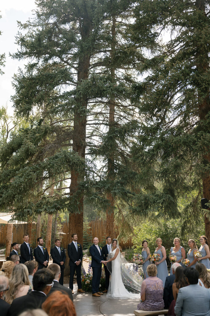 Colorado wedding ceremony at an Idaho Springs wedding venue