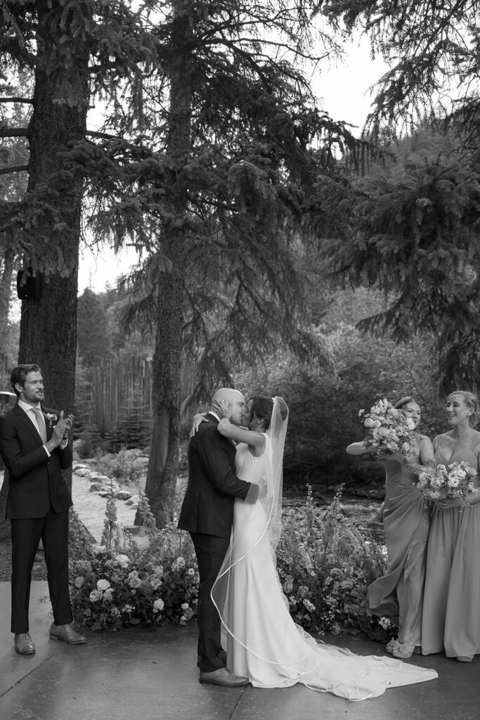 Blackstone Rivers Ranch wedding ceremony in Idaho Springs