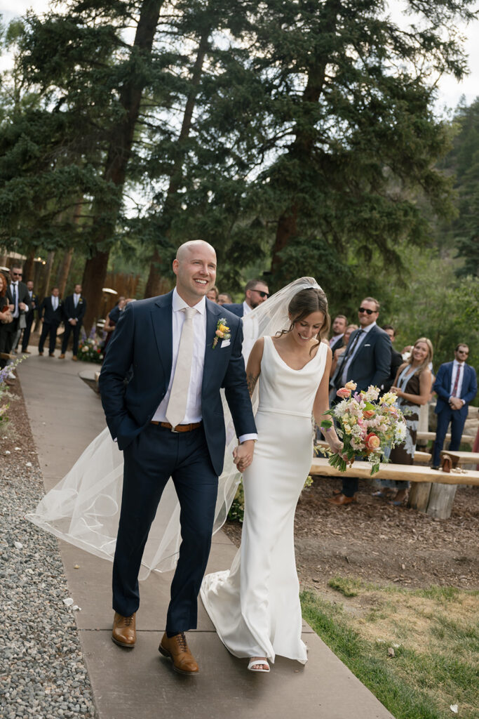 Colorado wedding ceremony at an Idaho Springs wedding venue