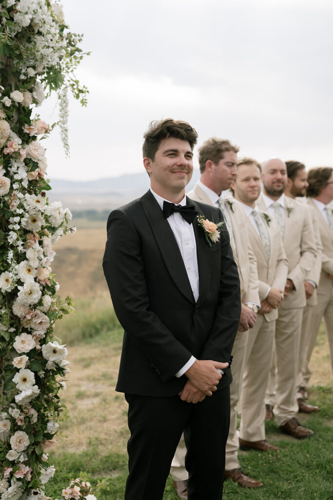 A romantic Steamboat Springs summer wedding ceremony